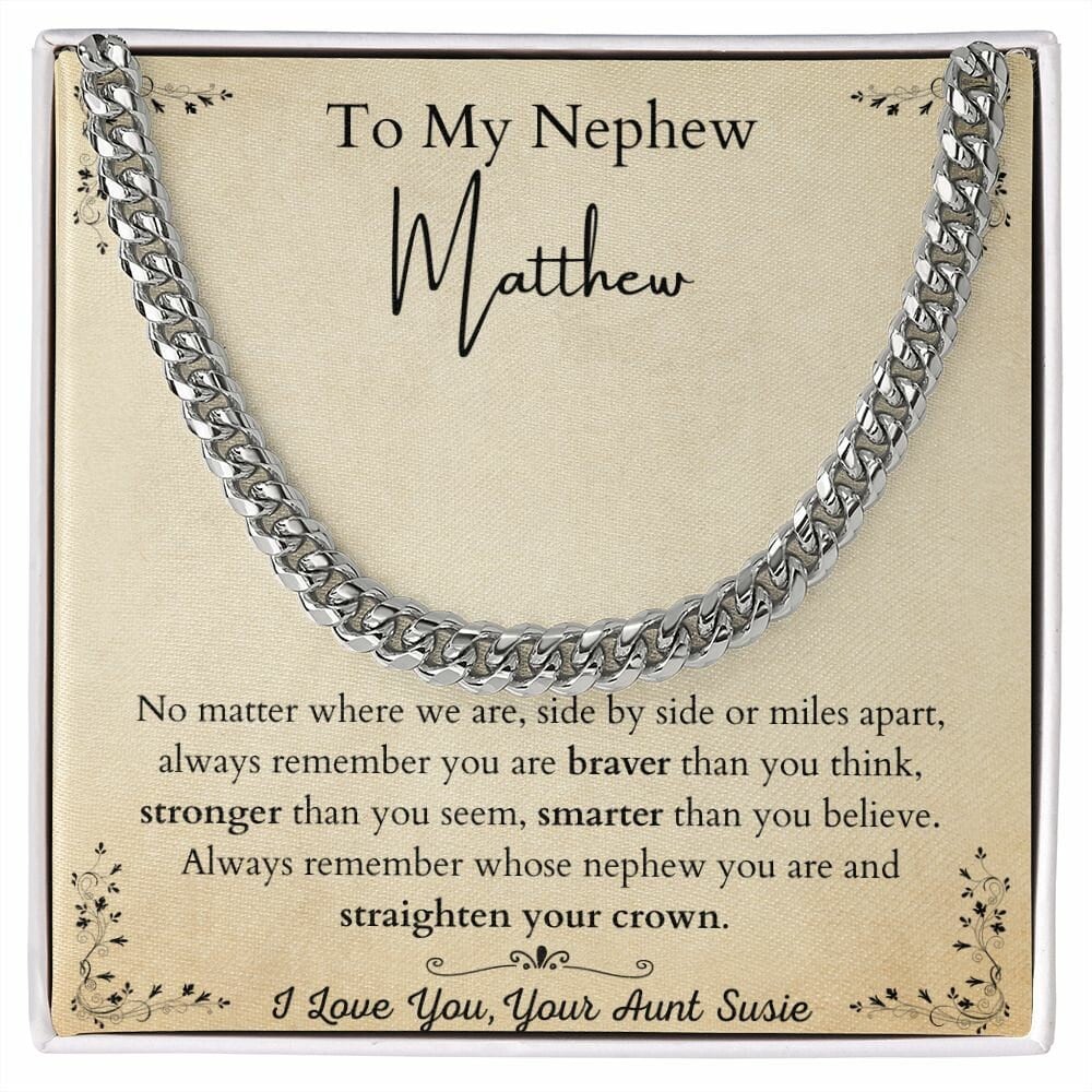 Personalized Gift for Nephew. To My Nephew from Aunt Uncle. Aunt Nephew Gift. Customized Gift for Nephew on Birthday, Graduation, Christmas