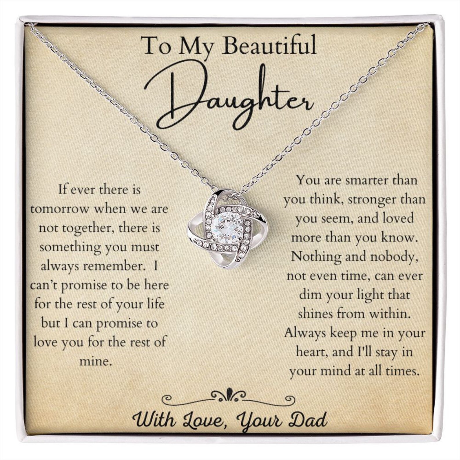 To My Beautiful Daughter From Dad on Birthday, Christmas, Graduation ...