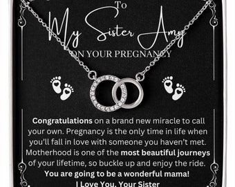 Personalized Congratulations on Pregnant Sister Gift, Pregnancy Gift From Sister, Motherhood Gift for Soul Sister, Baby Shower Gift Ideas