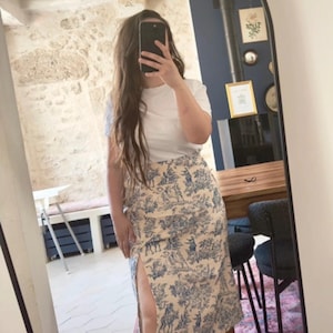 Toile de Jouy skirt