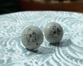 Minimalist Wabi Sabi Concrete Stud Earrings