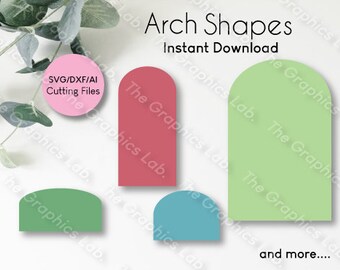 Arch shape SVG file, Wedding invitations / svg / DXF / AI cut files for Cricut / Silhouette / Laser cut / Vector
