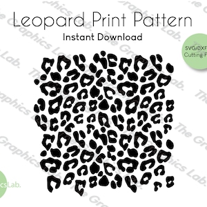 Leopard Print Pattern SVG, Leopard SVG Repeating pattern, Animal Print Clip Art / Vector / Cut files for Cricut and Silhouette