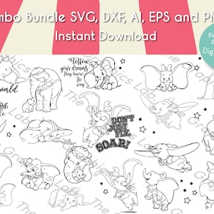 Dumb SVG, PNG, DXF, ai and eps | Dumb Clipart, elephant svg, svg bundle, cartoon svg, dis svg bundle, kid svg Dum png
