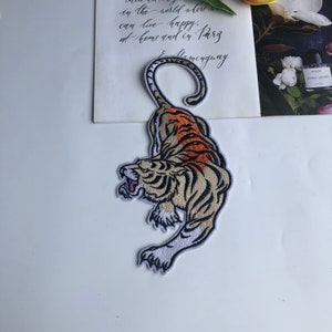 Tiger Ironing Embroidery Patches, Hercules Tiger Embroidery Patches Clothes, Jackets, Backpacks Ironing Tiger Patches