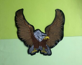 Extra Large Eagle Embroidered Patch 15, Animals & Birds