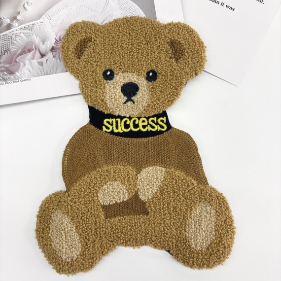 Chenille teddy bear hoodie sale