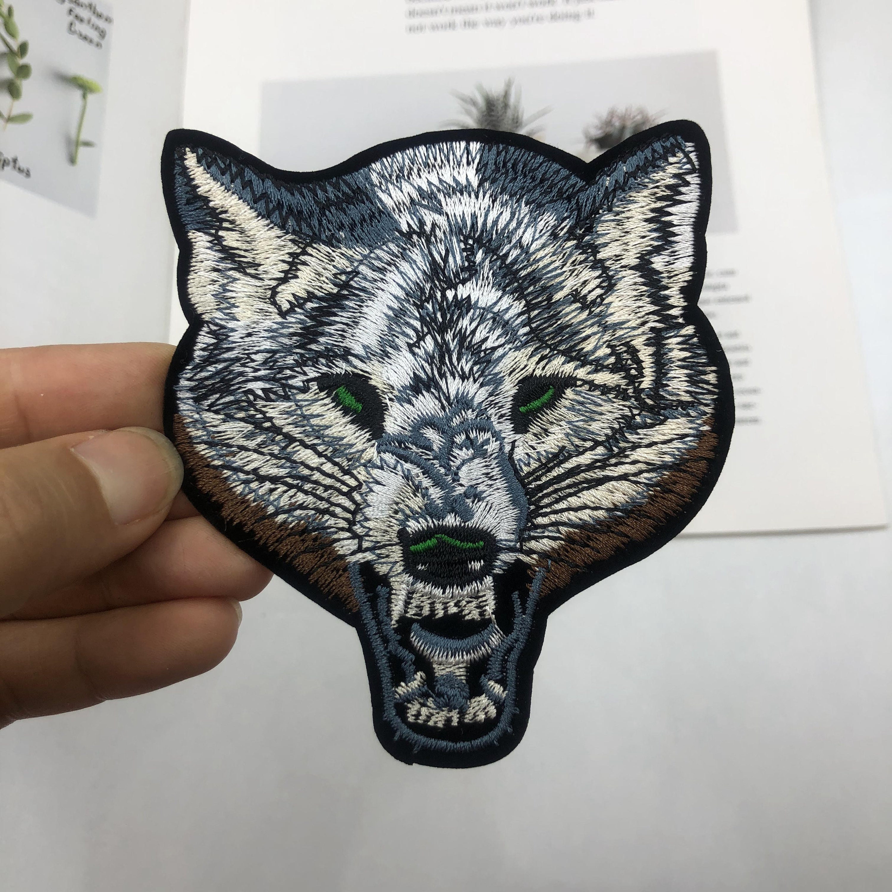 Scary Wolf Iron on Patch by Ivamis Patches