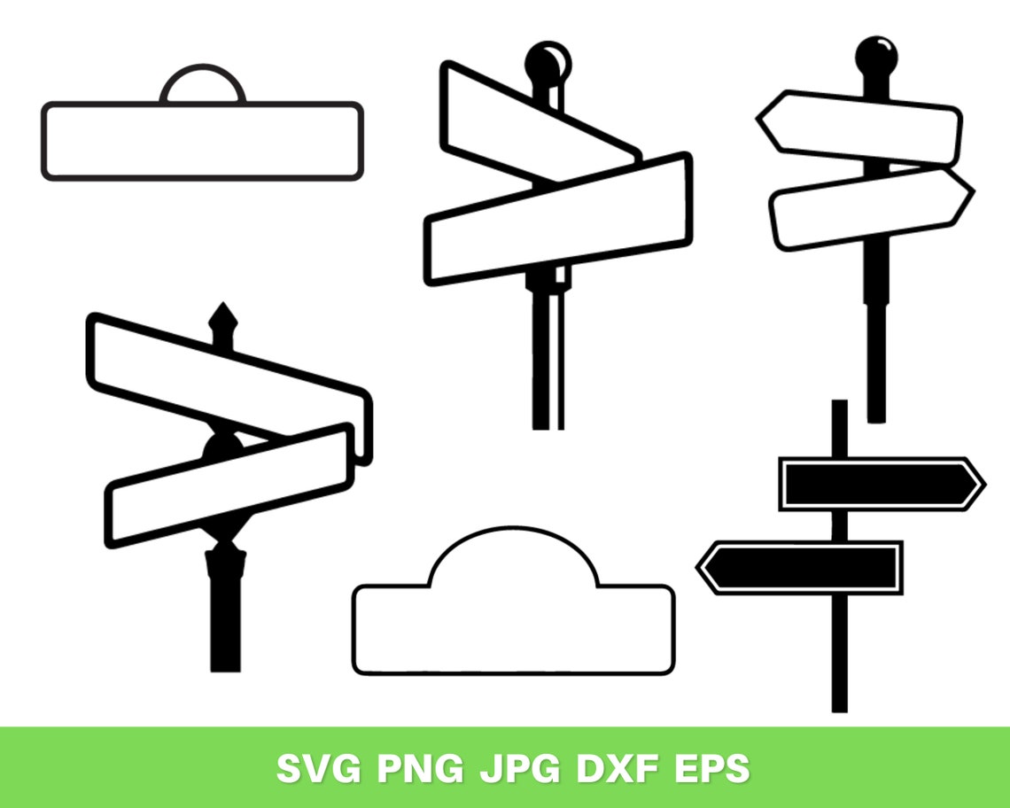 Street Sign Svg Street Sign Png Street Sign Clipart Custom Etsy Canada