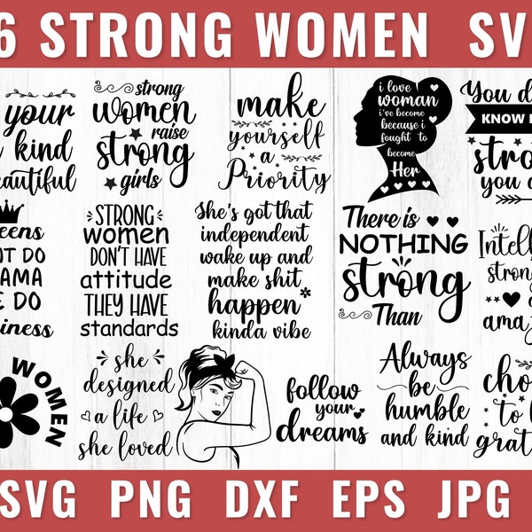 Strong Woman Svg, Strong Women Svg, Motivational Svg, Inspirational Svg, Girl Power Svg, Boss Lady Svg, Mom Life Svg, Svg Files For Cricut