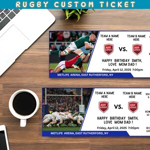 Customizable Rugby Game Ticket Template (instant Download ...