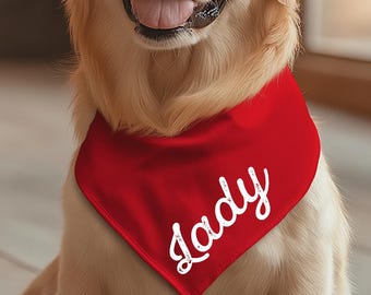Personalized Waterproof Dog Bandana: Custom Pet Gift
