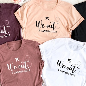 Personalized &quot;We Out&quot; Travel Shirt: Matching Group Trip Gift