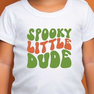 Spooky Little Dude Halloween Shirt: Retro Skater Ghost Tee