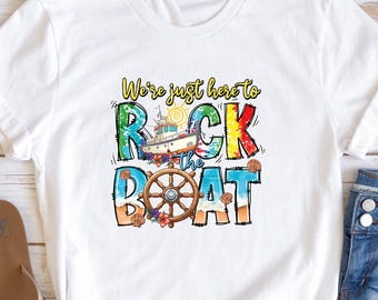 Funny Family Cruise Trip Shirt: Rock the Boat Vacation Tee