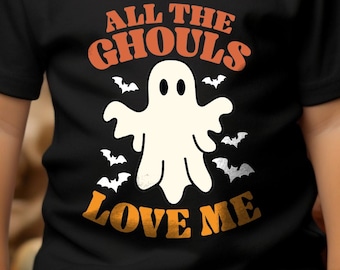 Ghouls Love Me Halloween Shirt, Ghost Kids Tee