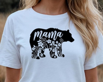 Floral Mama Bear Shirt, Mother's Day Gift