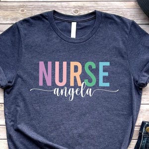 Personalized Nurse Shirt: Custom RN Tee, Nursing Student Gift