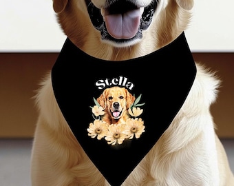 Custom Pet Photo Bandana Dog Lover Gift