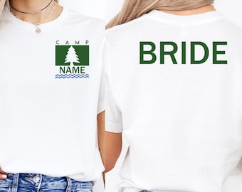 Custom Camping T-shirt Camper Shirt Bachelorette Party Parent Trap Tee Camp Walden Outfit