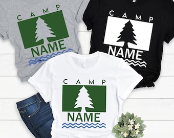Custom Camping T-Shirt: Personalized Camp Name, Nature Lover Gift