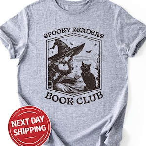 Halloween Book Lover T-Shirt: Witch Vibes Spooky Readers Tee