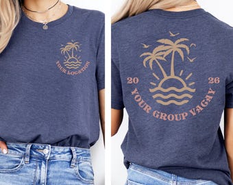 Personalized Family Beach Trip Shirts: Matching Group Vacation Tees