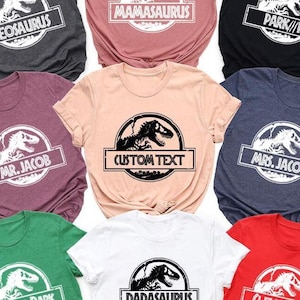 Custom Dinosaur Shirt: Mommysaurus, Daddysaurus, Birthday Gift