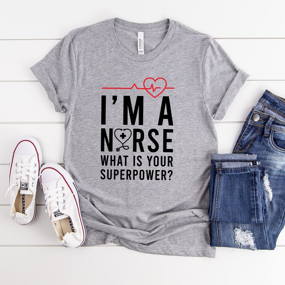 Funny Nurse T-Shirt For Women – RN Gift Ladies Tee Graphic Crew Neck-468163