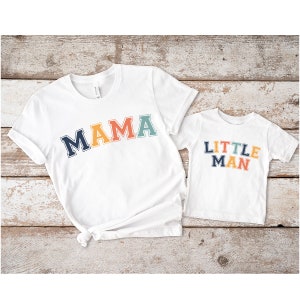 Mama and Little Man Matching Shirts, Mama and Mama's Boy Set, Mommy and Mini Outfits, Matching Mommy and Son Shirt, Mothers Day Gift