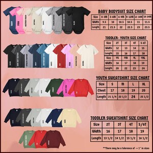 a chart showing the sizes of baby boys'shirts