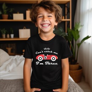 3rd Birthday Race Car Shirt: Pit Crew Matching Family Tee image 2