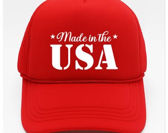 USA Flag Hat: Patriotic 4th of July Cap - Made in USA