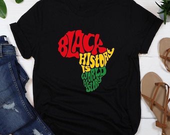 Black History Month Shirt: African Continent Design