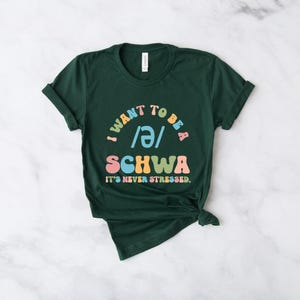 Funny Schwa Reading Teacher Shirt: Literacy Coach Gift image 3