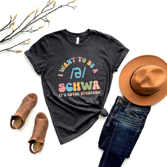 Funny Schwa Reading Teacher Shirt: Literacy Coach Gift