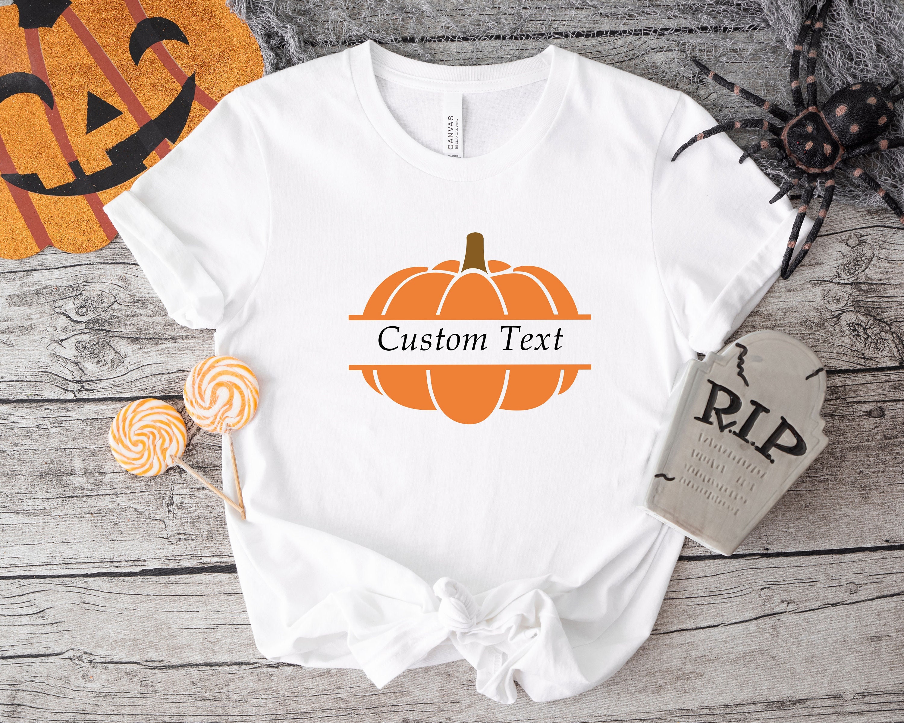 pumpkin shirt with initials