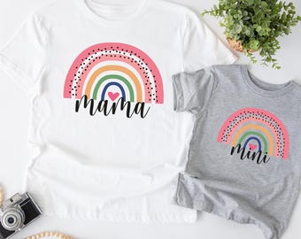 Rainbow Mama Mini Matching T-Shirt, Mother's Day Gift