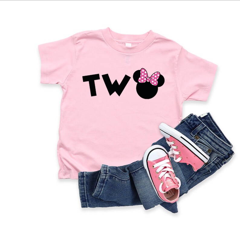 Minnie Mouse 2nd Birthday Shirt: Two Birthday Girl Tee image 4
