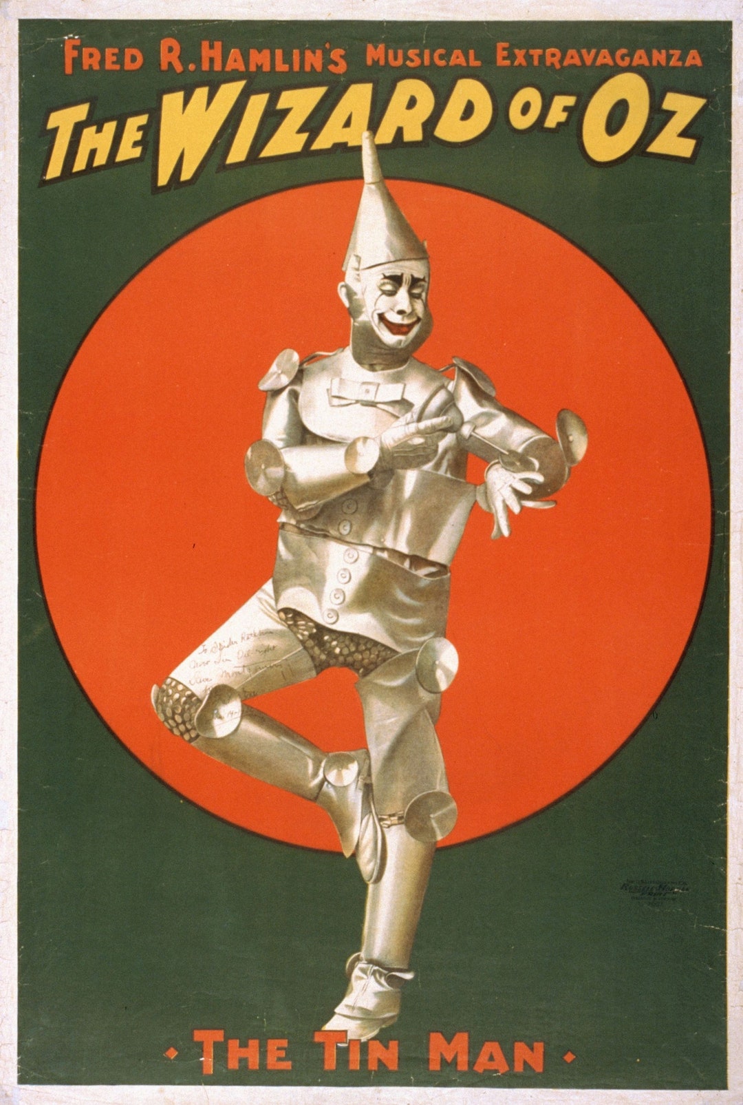 1903 Wizard of Oz Musical Featuring Tin Man Etsy