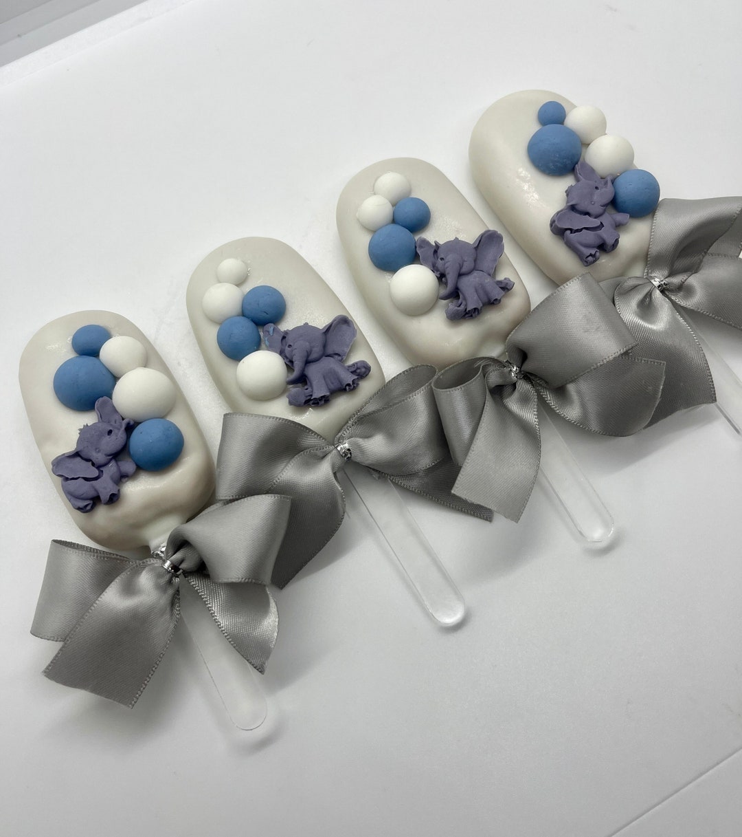 Elephant Cakesicles for Birthday Party Dessert Tables, Weddings, Bridal