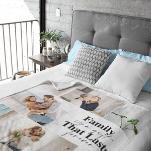 Personalized Blanket, Photo Collage Blanket, Home Decor, Gift from Daughter, Gift for Mom, Grandma Mother&#39;s Day Gift, Soft Fluffy Blanket