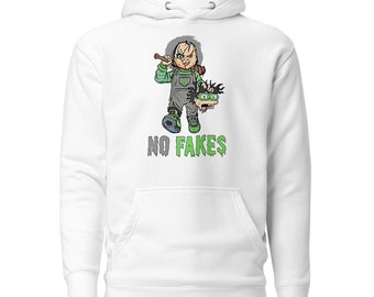 No Fakes Chucky Unisex Hoodie , Gift for Chucky Lovers, Chucky movie fans, Horror Movies Unisex Hoodie