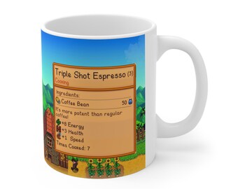 Taza de Stardew Valley, regalo de Stardew Valley, taza de café de Valley, juego de Stardew Valley, taza de Stardew Valley, taza de Stardew, taza de videojuegos, taza de jugador