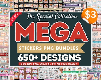 Visety Special Mega Stickers PNG Bundle-printable stickers png, inspirational sticker png, print and cut sticker, cricut stickers