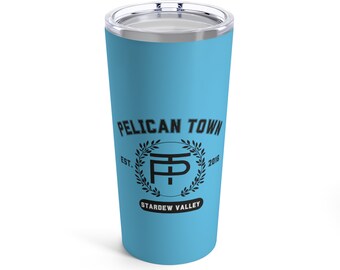 Stardew Valley Pelican Town Tumbler, Stardew Valley Gift, Stardew Valley Game, Valley Tumbler,, Stardew Tumbler, Gamer Tumbler