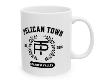 Stardew Valley Pelican Town Mug, Stardew Valley Gift, Valley Coffee Mug, Stardew Valley Game, Stardew Valley Cup, Stardew Mug, Gamer Mug