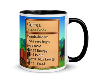 Taza Stardew Valley, Regalo Stardew Valley, Taza de café Valley, Juego Stardew Valley, Copa Stardew Valley, Taza Stardew, Taza de videojuego, Taza de jugador