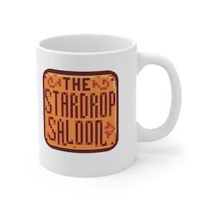 Stardew Valley Mug, Stardrop Saloon, Stardew Valley Gift, Stardew Valley Game, Stardew Valley Cup, Stardew Mug, Video Game Mug, Gamer Mug