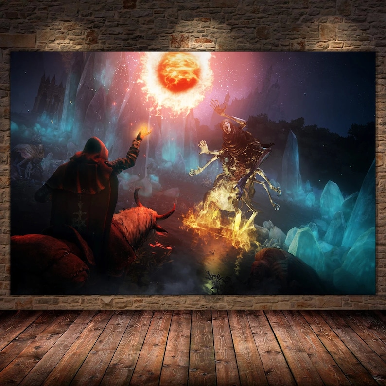Elden Ring Canvas Print Wall Art Wall Decor Home Decor Etsy